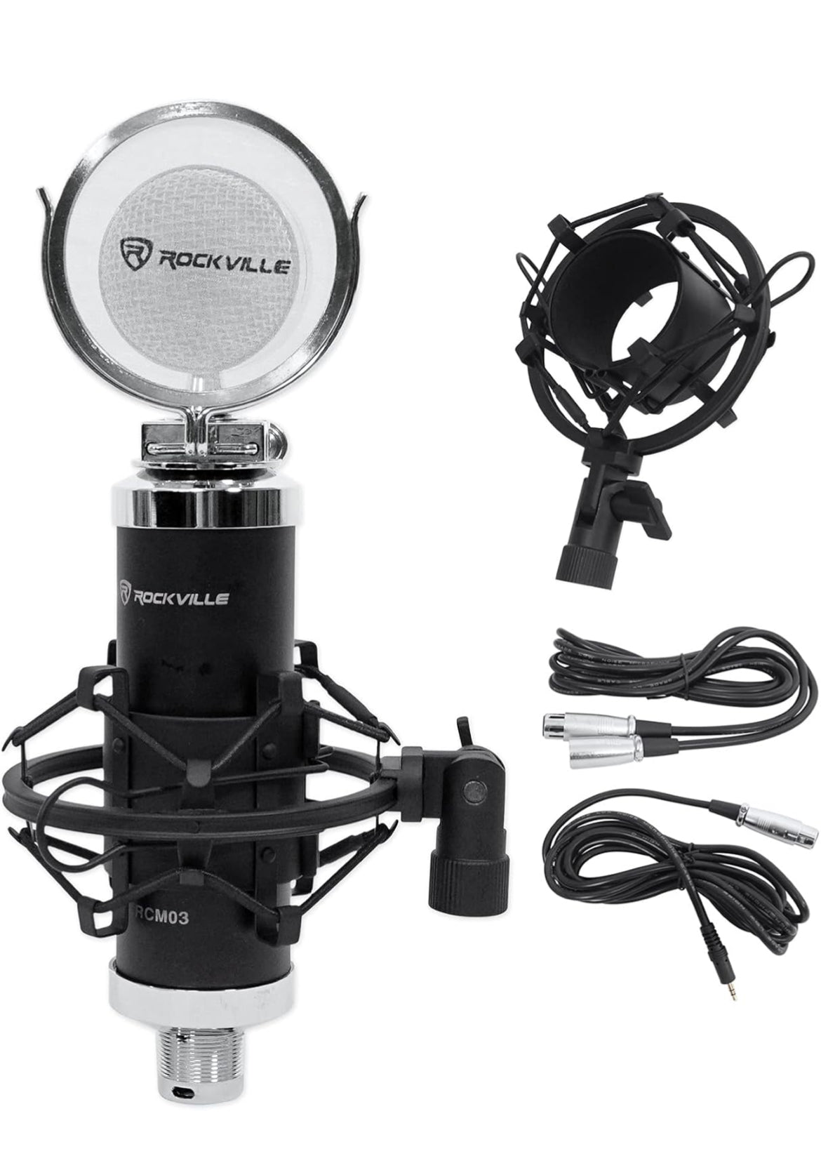 Rockville Apm6c 6.5" 2-Way 350W Active/Powered USB Studio Monitor Speakers Pair