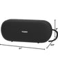 PA1 Bluetooth Portable Speaker Built-in Microphone Stereo Sound, 25H Playtime, IPX7 Waterproof - Black