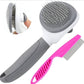 Pet Grooming Brush for Cats, Self Cleaning Cats Hair Brush with Release Button