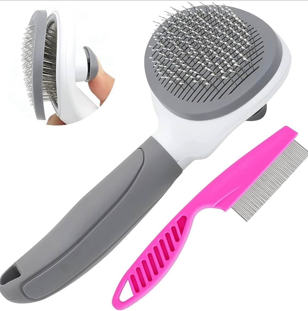 Pet Grooming Brush for Cats, Self Cleaning Cats Hair Brush with Release Button