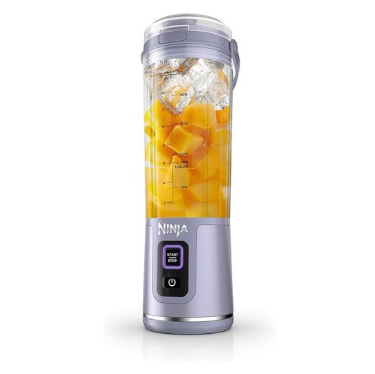 Ninja Blast Portable Blender, Cordless, 18oz. Vessel, Personal Blender BPA Free, Leakproof-Lid and Sip Spout, USB-C Rechargeable, Dishwasher Safe - Tinted Lavender (BC151LD)