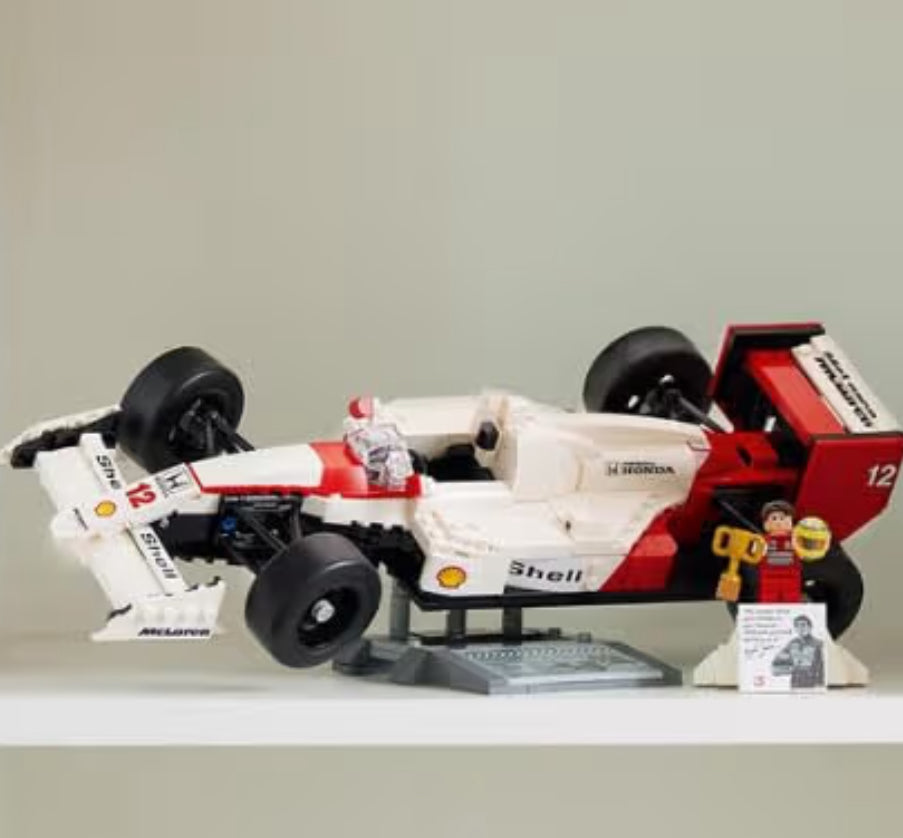 LEGO Icons McLaren MP4/4 & Ayrton Senna Minifiguur Modelmotorstel – Boubare F1 McLaren-stel