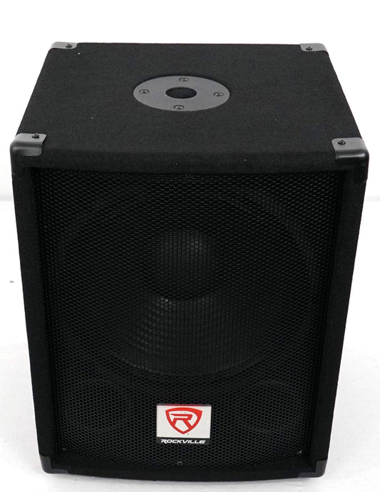 Rockville SBG1128 12" 600 Watt Passiewe Pro DJ Subwoofer, MDF-kas/paalmontering