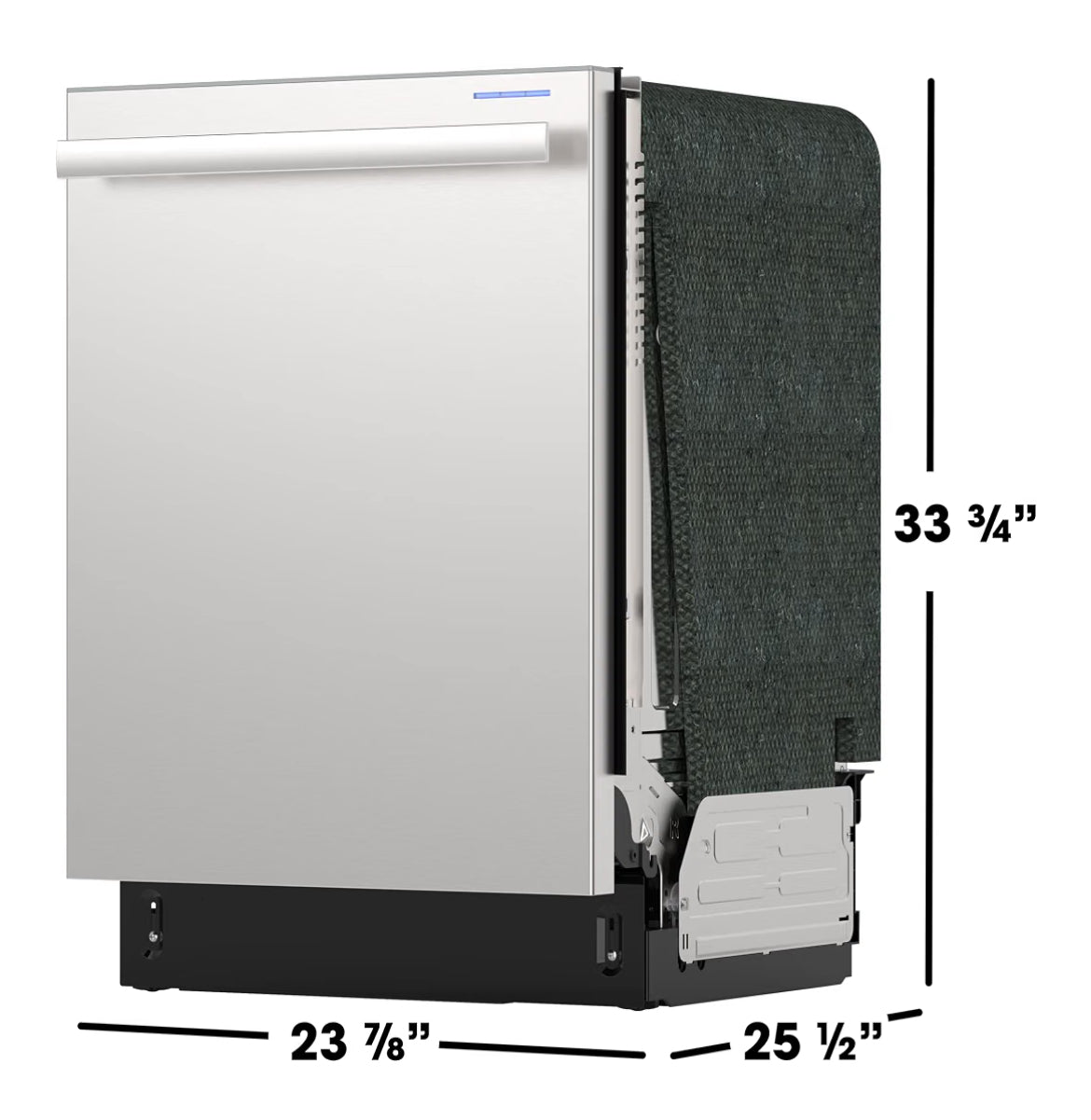 Sharp SDY6735DNS 24 in. Top Control Handle 49 dBA Dishwasher
49 dBA Quiet Operation, 16 Place Settings, Third Rack, Auto Door Open Drying