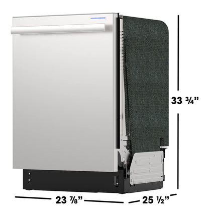 Sharp SDY6735DNS 24 in. Top Control Handle 49 dBA Dishwasher
49 dBA Quiet Operation, 16 Place Settings, Third Rack, Auto Door Open Drying