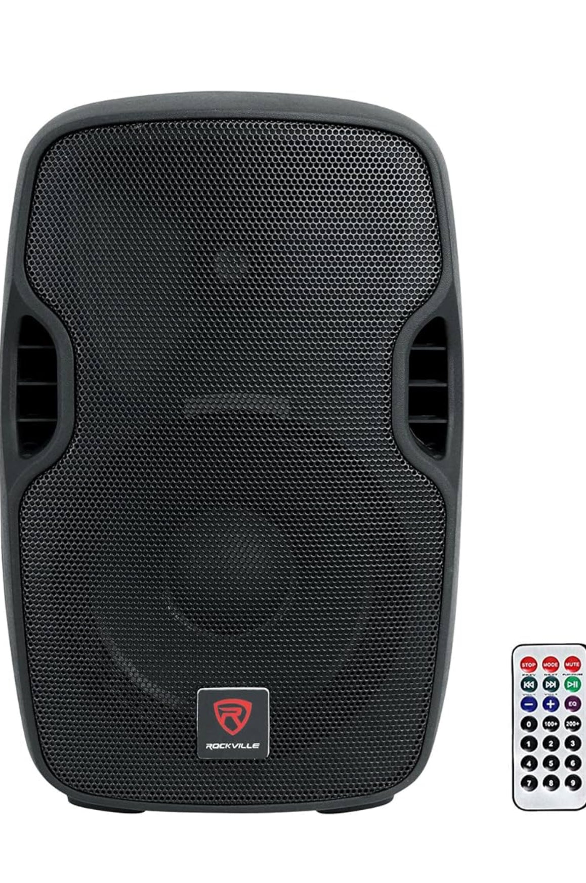 Rockville BPA10 10" 400W Powered PA DJ Speaker with Bluetooth, XLR, 1/4", RCA, 1/8" Inputs, USB/SD Music Player, Deep Bass, Remote Included