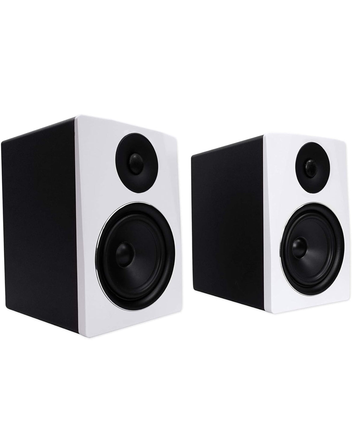 Rockville (2) APM6W 6.5" 350w Studio Monitors+Stands+Pads+Headphones+Mic+Shield
