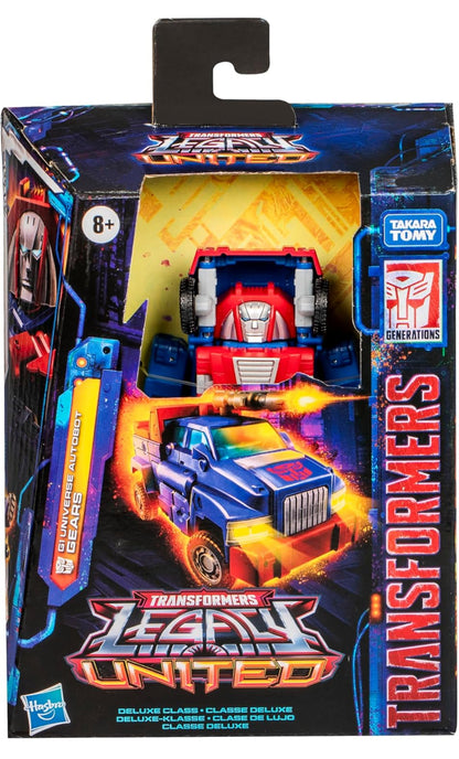 Transformers Legacy United Deluxe Klas G1 Universe Autobot Gears, 5.5-duim Omskakelende Aksiefiguur, 8+ Jaar