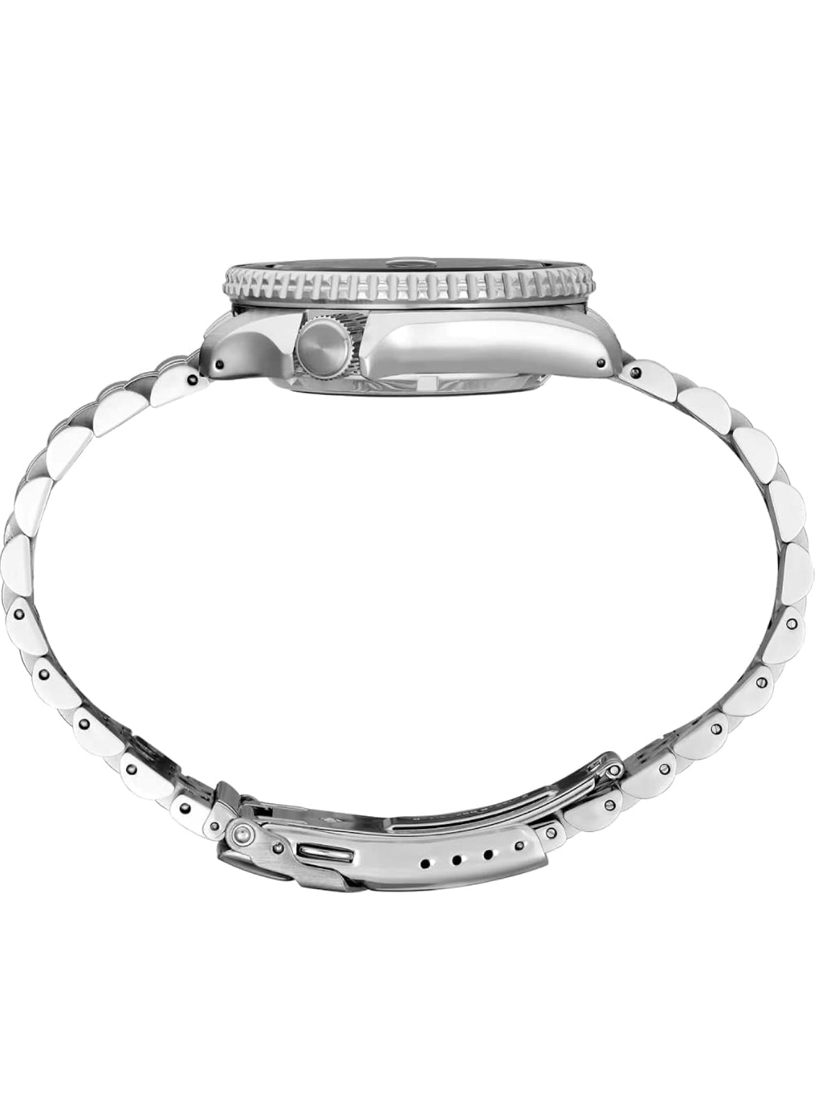 SEIKO Outomatiese Horlosie vir Mans - 5 -Sport - Swart Wysplaat met Datumkalender en Liggloeiende Wysers en Merkers en Swart & Grys GMT Ring, 100m Waterbestand