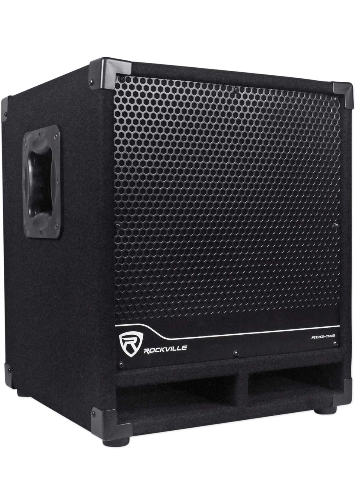 Rockville RBG12S 12" 1400 Watt Aktiewe Aangedrewe PA Subwoofer DJ/Pro+Staal Wiele