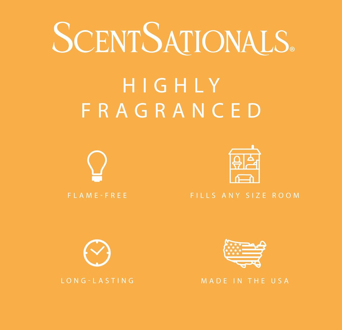 Scentsationals Wax Melts, Wax Cubes Strong Scent - Honeysuckle Nectar - Long Lasting Scented Melts for Warmer, 10oz (Pack of 4)