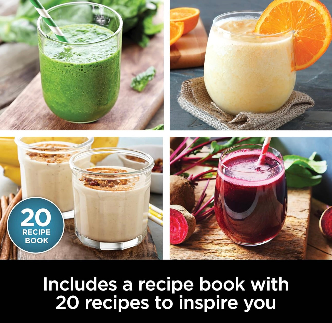 Ninja BN301 Nutri-Blender Plus Compact Personal Blender, 900-Peak-Watt Motor (3) 20 oz. To-Go Cups, (2) Spout-Lids (1) Storage-Lid, Dishwasher Safe - Silver