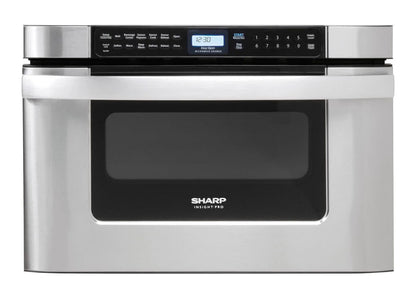 Sharp KB6524PSY 24 in. 1.2 cu. ft. Built-In Microwave Drawer Oven
1.2 Cubic Feet, 950 Watt, Angled Touch Control Panel