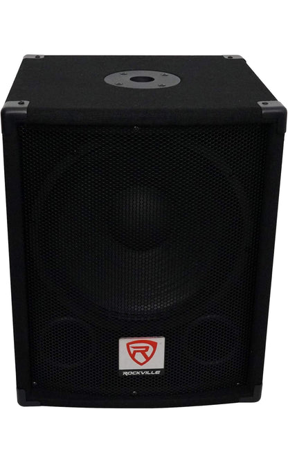 Rockville 2 SBG1124 12" 600 Watt Passiewe 4-Ohm Pro DJ Subwoofers, MDF/Paalbevestiging