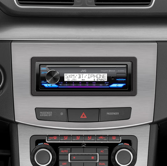 JVC KD-X38MBS Motor- & Maritieme Digitale Media-Ontvanger met Bluetooth, USB, SiriusXM Gereed, Versoenbaar met Amazon Alexa, Konformeel Bedekte PCB