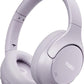 HT3 Hybrid Noise Cancelling Headphones, 90H Battery Life Over Ear Bluetooth 6.0 Foldable Headset, AI Voice Assistant - Light Purple