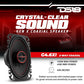 DS18 G4.6Xi GEN-X 4x6 INCH 2-Way Coaxial Speakers 135 Watts Max Power 4-Ohm - PAIR