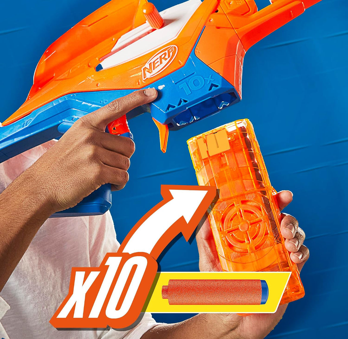Nerf N Series Pinpoint Dart Blaster, 18 N1 Darts Compatible Only N Series Blasters, 10-Dart Clip, Blaster Gifts for Kids