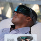 Eyeris Caligo Eye Massager w/ Mist & Temple Massager for Migraines,Head Circumferences 21.7" to 27.5" (Green)