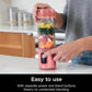Ninja Blast Portable Blender, Cordless, 18oz. Vessel, Personal Blender BPA Free, Leakproof Lid & Sip Spout, USB-C Rechargeable, Dishwasher Safe Parts - Red Clay - BC151RY