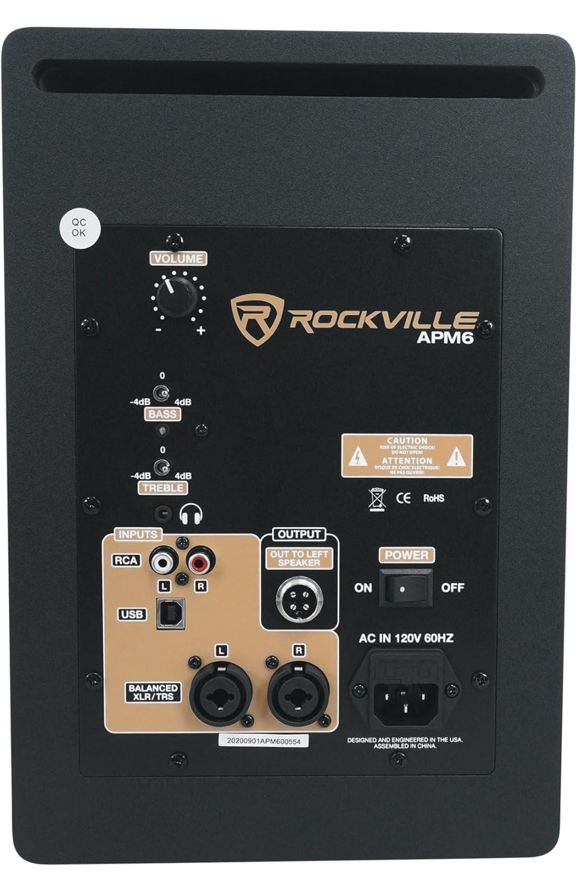 Rockville Pair APM6W 6.5" 350W Studio Monitors+36" Stands+Pads+Headphones