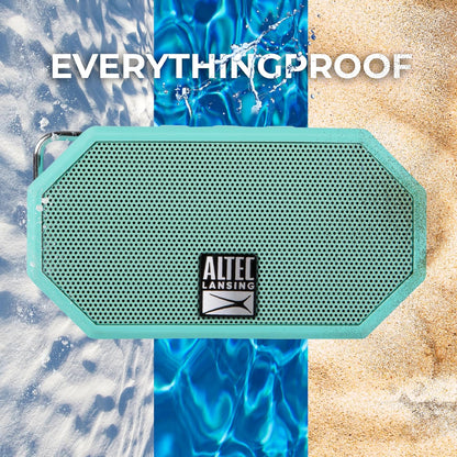 Altec Lansing Mini H2O - Waterdigte Bluetooth-luidspreker, IP67-gesertifiseer en dryf in water, kompakte en draagbare luidspreker vir stap, kamp, swembad en strand