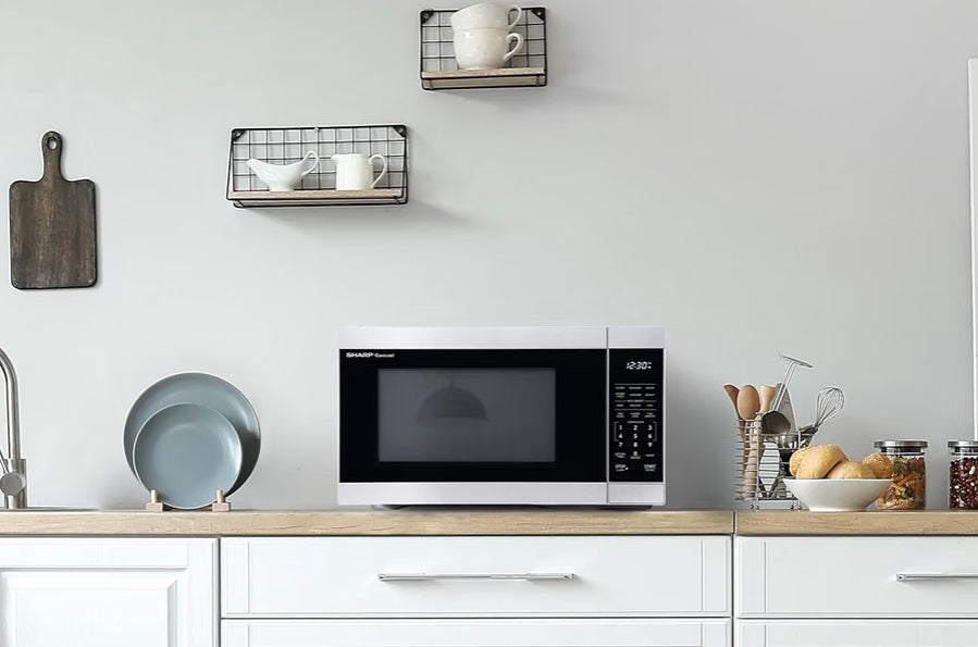 Sharp SMC1162KS 1.1 cu. ft. 1000W Stainless Steel Countertop Microwave Oven
Removable 12.4" Carousel Turntable