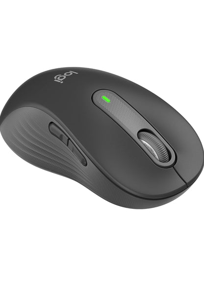 Logitech Signature M650 L Links (Grafiet) - Opties - Draadloos - Bluetooth/Radiofrekwensie - Grafiet - USB - 2000 dpi - Rolwiel - 5 Knoppies - 5 Programmeerbare Knoppies - Groot Hand/Palm Grootte -