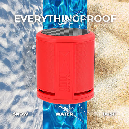 Altec Lansing HydraOrbit - Waterdigte Bluetooth-luidspreker, Liggewig en Draagbare Luidspreker vir Reis en Buiteluggebruik, Rooi