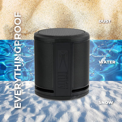Altec Lansing HydraMicro - Waterdigte Bluetooth-luidspreker, Liggewig en Draagbare Luidspreker vir Reis en Buiteluggebruik, Swart