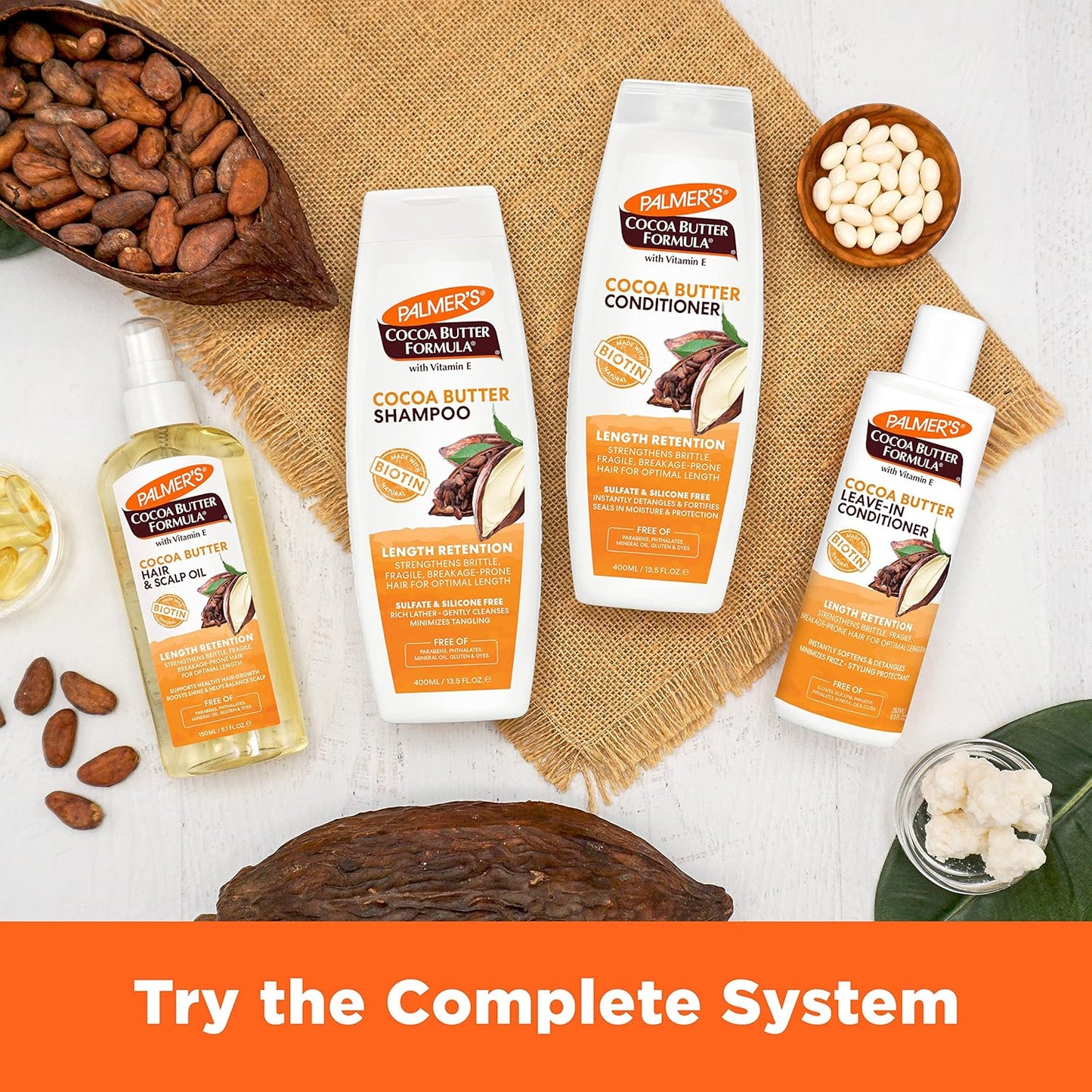 Palmer's Cocoa Butter Formula Biotin Length Retention Shampoo (13.5 Fl Oz)