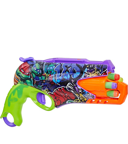 Nerf Teenage Mutant Ninja Turtles Blaster, 10 Elite Darts, Toy Foam Blasters, Ages 8 and Up