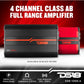 DS18 SXE-1200.4/BK Car Amplifier Stereo Full-Range Class A/B 4-Channel - NEW