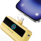 INIU Mini Portable Charger, 5500mAh Power Bank with Build-in USB-C Connector, 22.5W Fast Charging Battery Pack, Travel Essential Charger for iPhone 16 15, Fit for College Students Boys Girls, Yellow