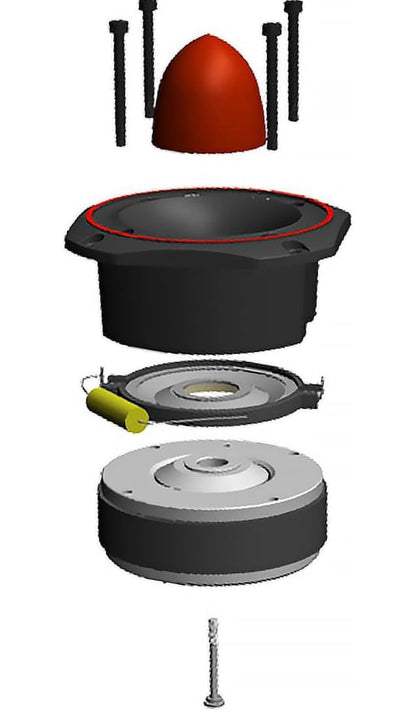 Pioneer UD-RP401PRO Herstelstel - Vervangingsdiafragma TS-B401PRO 4" P.R.O. Reeks Koeël Tweeter