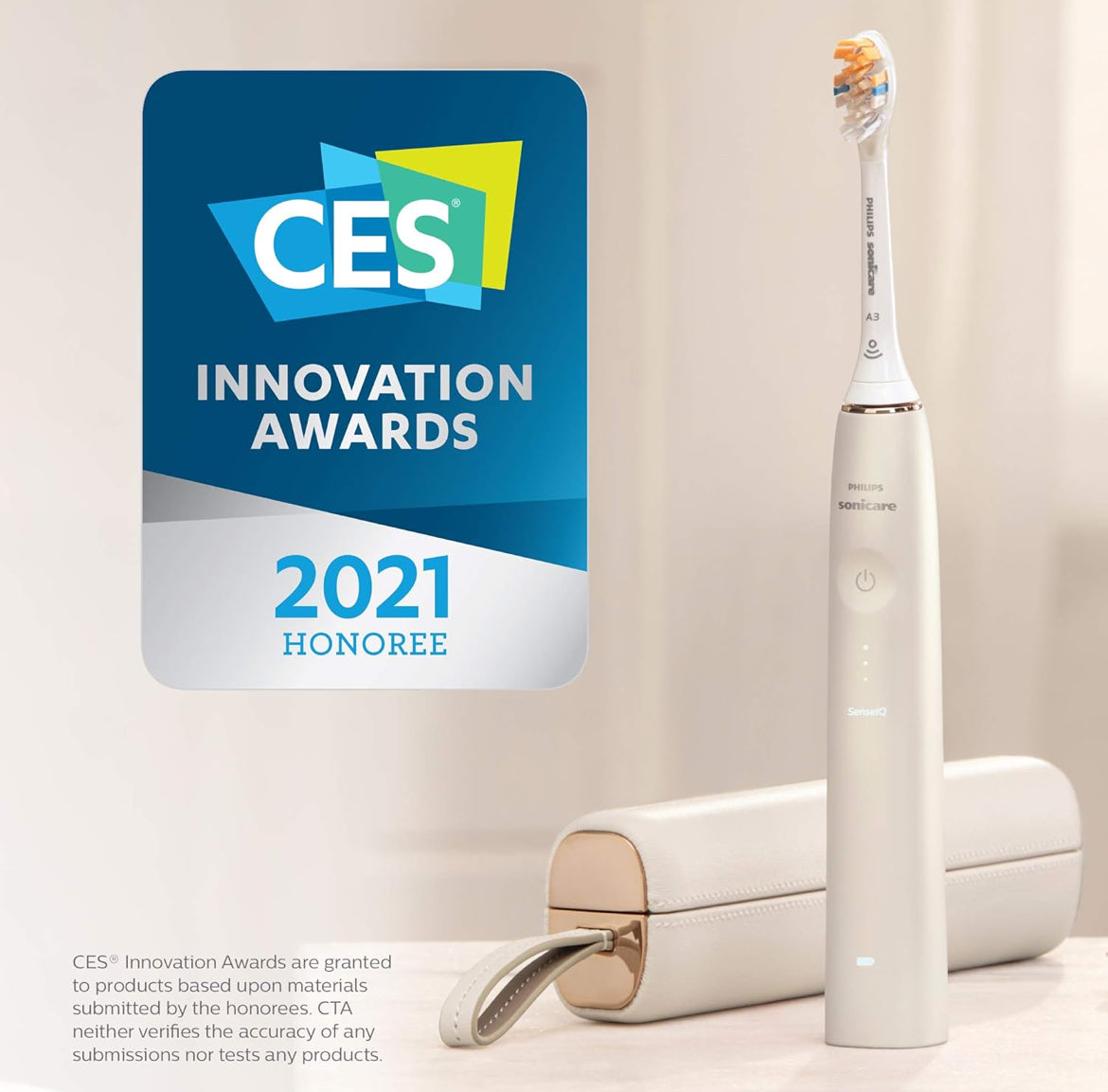 Philips Sonicare 9900 Prestige Herlaaibare Elektriese Kragtandeborsel met SenseIQ - (Sjampanje)