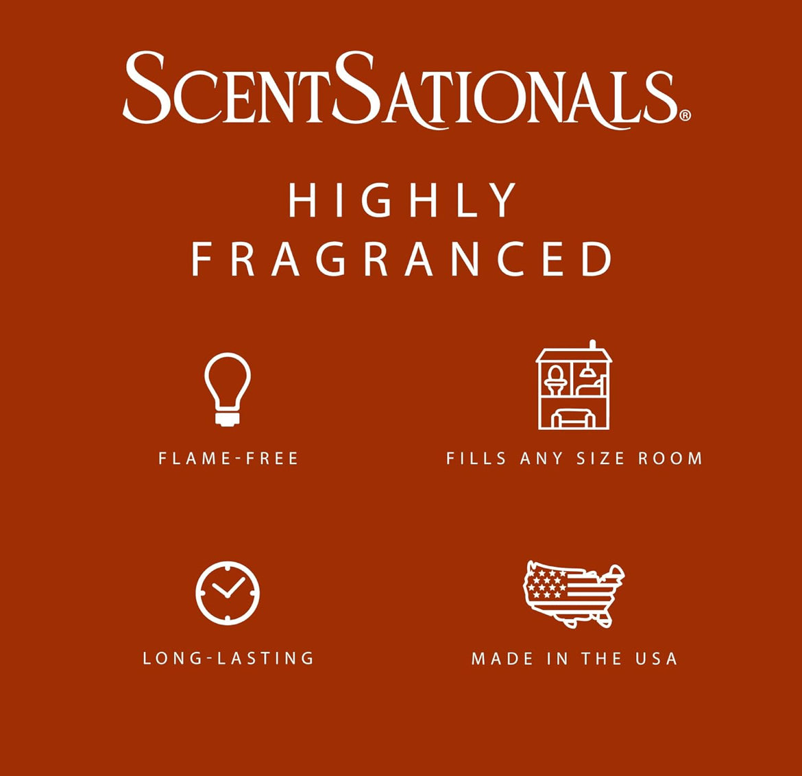 Scentsationals Wax Melts Strong Scent - Pumpkin Spice - Long Lasting Scented Melts for Warmers, 10oz (Pack of 4)