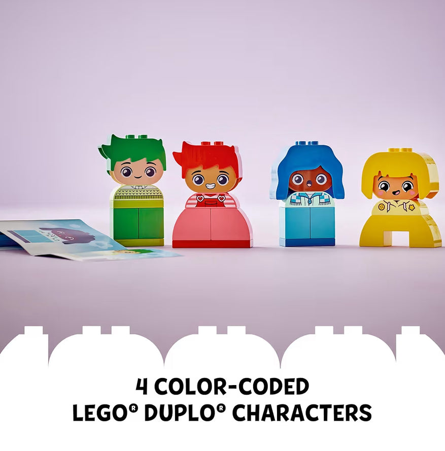 LEGO DUPLO My First Big Feelings & Emotions Interactive Toy, Colored Building Bricks and 4 Characters