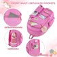 Backpack for girls Laptop Backpacks 15.6 Inch College Cute Bookbag Anti Theft Primary Elementary School Bag Casual Daypack for Teens Girls Women Students （Rose