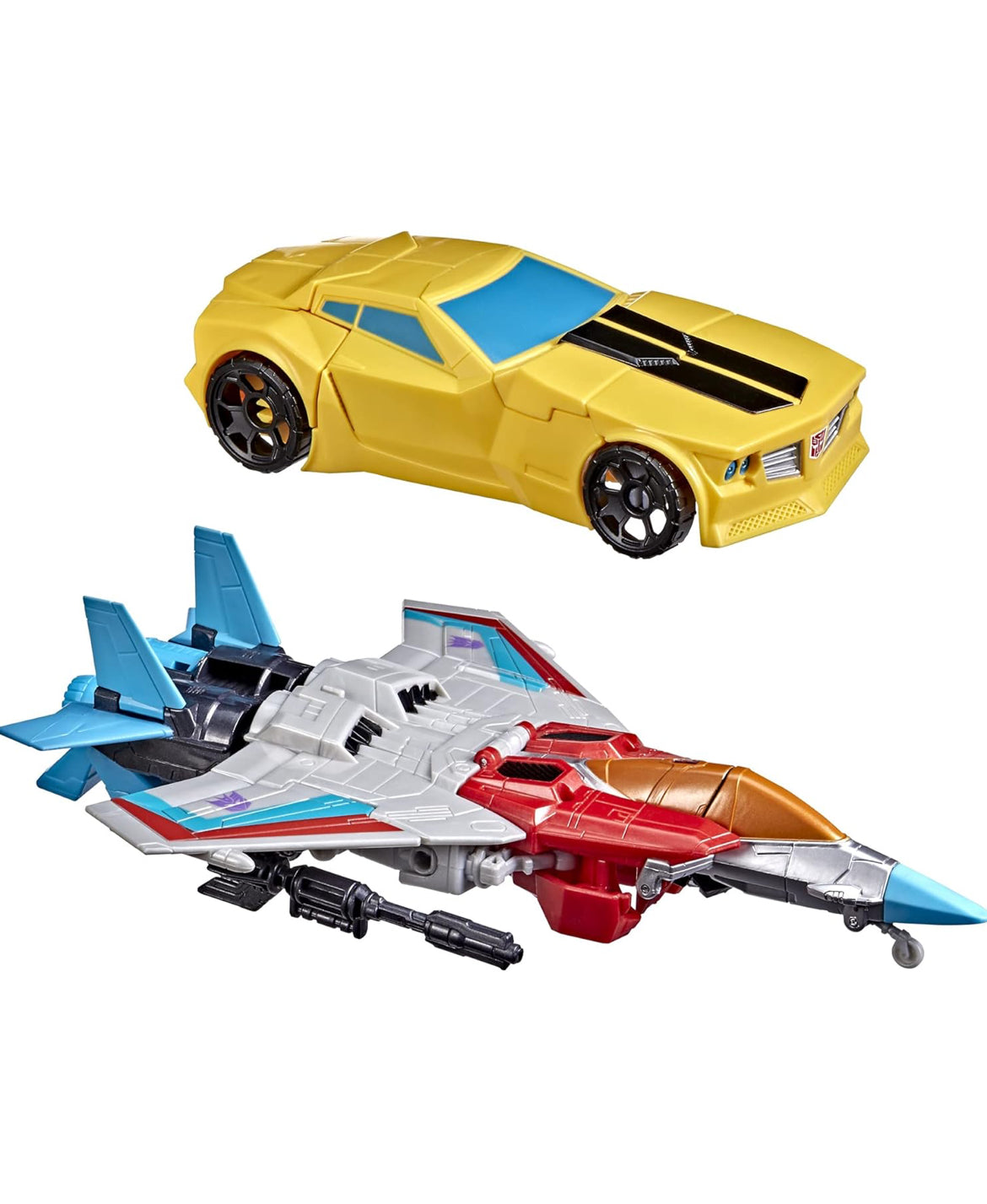 Transformers Toys Heroes and Villains Bumblebee and Starscream 2-Pack Action Figures - for Kids Ages 6 and Up, 7-inch (Amazon Exclusive)