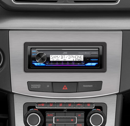 JVC KD-X38MBS Motor- en Maritieme Digitale Media-Ontvanger met Bluetooth, USB, SiriusXM Gereed, Versoenbaar met Amazon Alexa, Konformeel Bedekte PCB