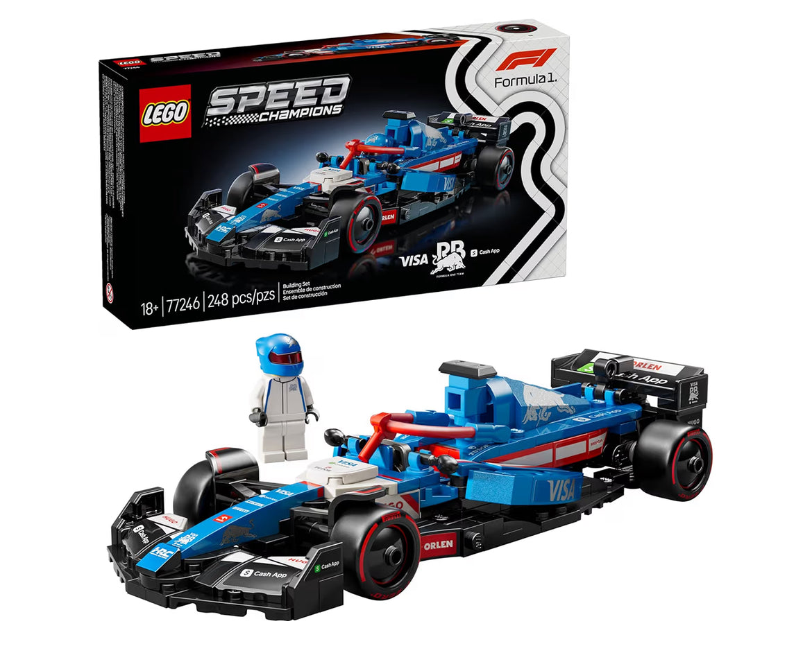LEGO Speed Champions VCARB 01 F1-renmotor Modelstelle – Boustelle met /Realistiese Kenmerke