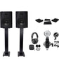 Rockville Pair DPM5B 5.25" 300w Active Studio Monitors - BUNDLE