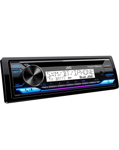 JVC KD-T92MBS Mariene Motorstereo met Bluetooth, Voorste USB, AUX, Amazon Alexa, SirusXM Radio Gereed, Hoëkrag Versterker, Hoëkontras Skerm