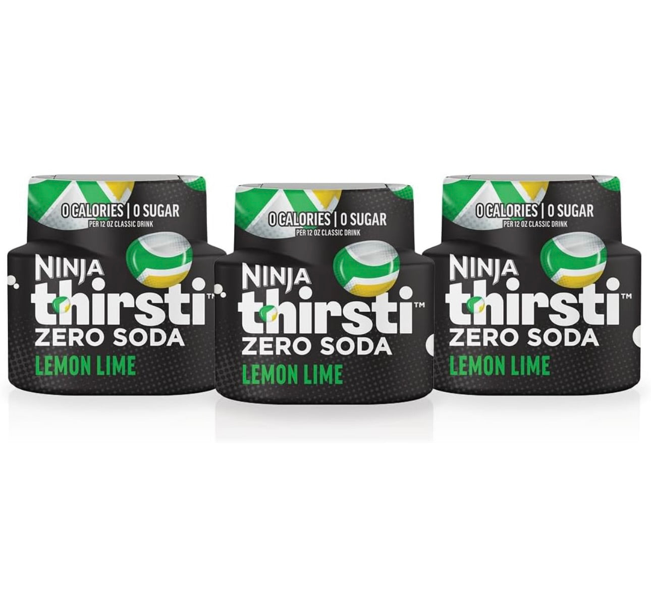 Ninja Thirsti Gegeurde Waterdruppels, ZERO KOELDRANK Suurlemoen-Lemmetjie, Klassieke Koeldrankgeure - Maak 17, 350ml drankies (3 Pak)