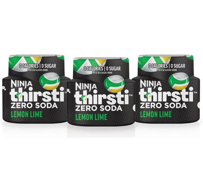 Ninja Thirsti Gegeurde Waterdruppels, ZERO KOELDRANK Suurlemoen-Lemmetjie, Klassieke Koeldrankgeure - Maak 17, 350ml drankies (3 Pak)