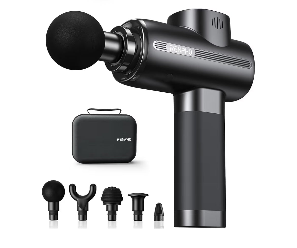Massage Gun Deep Tissue Percussion Handheld Neck Massager Electric Mini Back Massagers with Carry Case