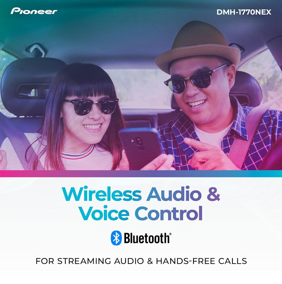 Pioneer DMH-1770NEX 6.8" Capacitive Touchscreen Double Din Car Stereo
Digital Multimedia Receiver, Wired CarPlay & Android Auto, Bluetooth, Backup Cam, FLAC, AM/FM, Front/Rear/Sub RCA Preouts