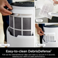 Shark Air Purifier for Home HEPA Air Filter Powerful Multi-Room Purification- WHITE