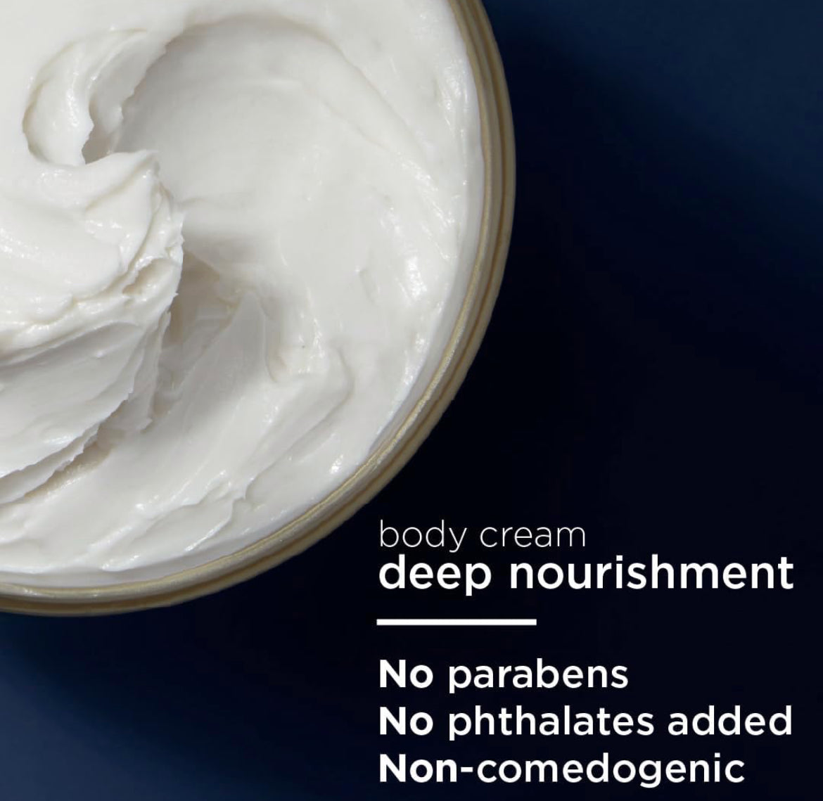 Vaseline Radiant X Deep Nourishment Body Cream 100% Pure Shea Butter, Coconut Oil, Vitamin C, & Peptides 10 oz